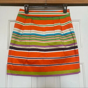 Kate Spade Colorful Striped Mini Skirt